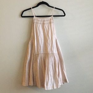 Free People Pink Cotton Mini Dress Small